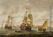 Hollandische Kriegsschiffe vor Amsterdam - Jan Karel Donatus van Beecq