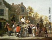 Actors at a Village Fair - Cornelis Beelt