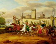 Scene de combat entre grecs et turcs lors de la Guerre d'Independance (1) - Charles Bellier
