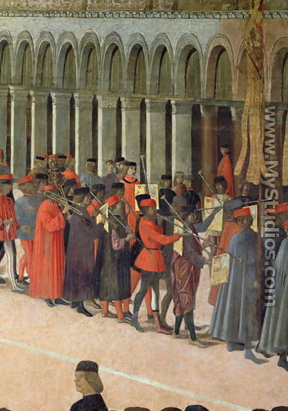 Musicians, detail from the Procession of the Cross in St. Mark