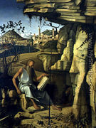 St. Jerome in the Desert 1480-87 - Giovanni Bellini