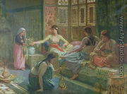 Interior of a Harem, c.1865 - Leon-Auguste-Adolphe Belly