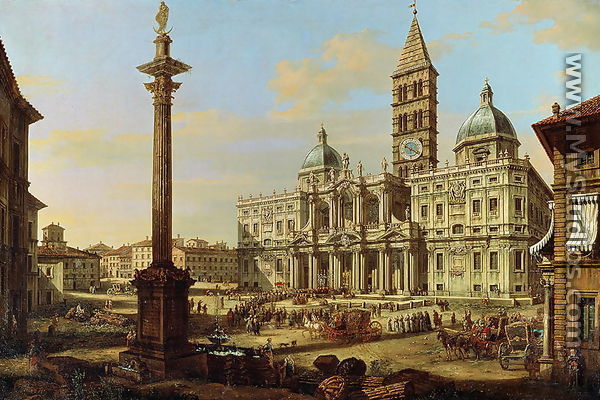 Santa Maria Maggiore, Rome 1739 - Bernardo Bellotto (Canaletto)