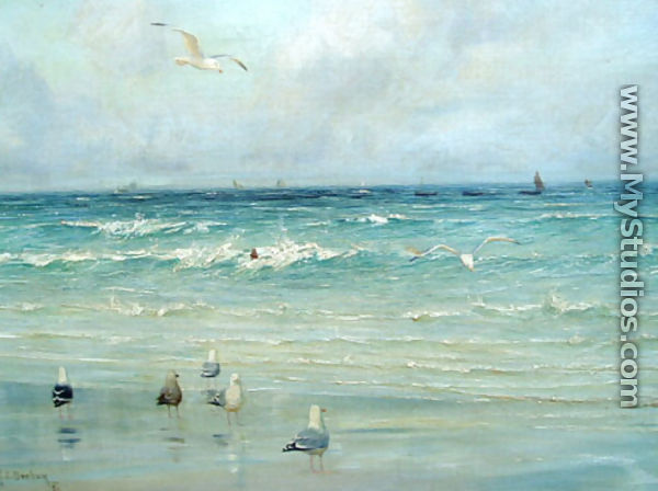 Seagulls on the Foreshore - Thomas C. S. Benham