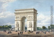 The Arc de Triomphe and the Place de l'Etoile, illustration for 'Promenades dans Paris et ses environs', c.1840 - Philippe Benoist