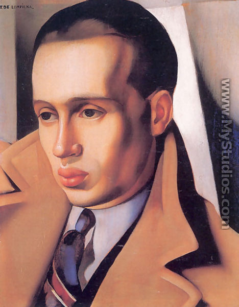 Portrait of a Man with His Collar Turned Up, c.1931 - Tamara de Lempicka