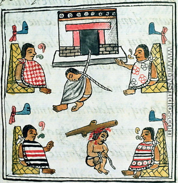 Ms. Palat. 218-220 Book IX Judgement and Punishment in the Aztec empire - Bernardino de Sahagun