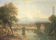 The Augustan bridge on the Nera river, near the town of Narni, Italy 1790 - Jean-Joseph-Xavier Bidauld