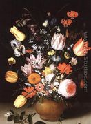 Still Life of Spring Flowers on a Ledge, 1615 - Peter Paul Binoit