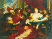 The death of Lucretia - Bartolomeo Biscaino