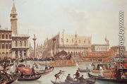 View of the Doge's Palace and the Piazzetta, Venice - Giuseppe Bernardino Bison