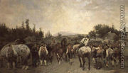Pferdemarkt 1889 - Julius von Blaas