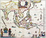 India Quae Orientalis Dicitur, Et Insulae Adiacentes, map showing South-East Asia and The East Indies, published, Amsterdam, c.1635 - Willem Blaeu