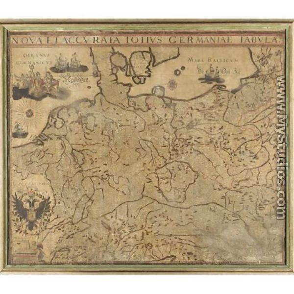 Nova et accurata totius Germaniae tabula 1639 - Willem Blaeu