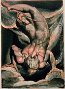 The First Book of Urizen- Man floating upside down, 1794 - William Blake
