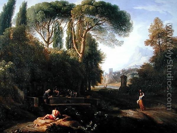 Classical Landscape (1) - Jan Frans van Orizzonte (see Bloemen)