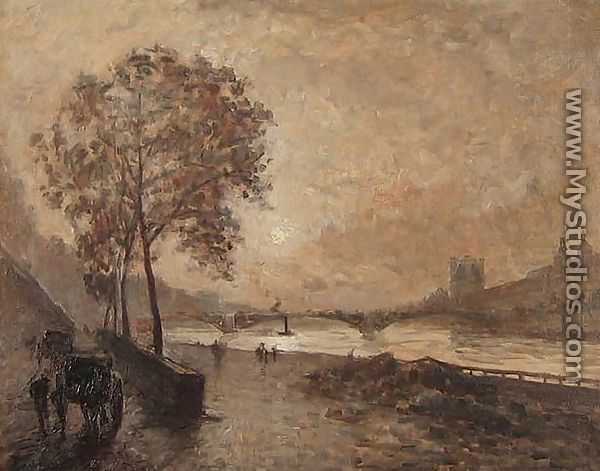 La Seine, vue sur Notre-Dame - Frank Myers Boggs