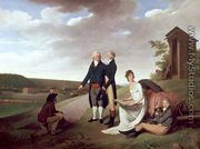 Christophe-Philippe Oberkampf and family in front of his factory at Jouy, 1803 - Louis Léopold Boilly