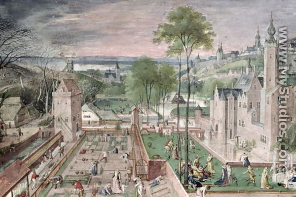 Spring in the Castle Garden 1584 - Hans Bol