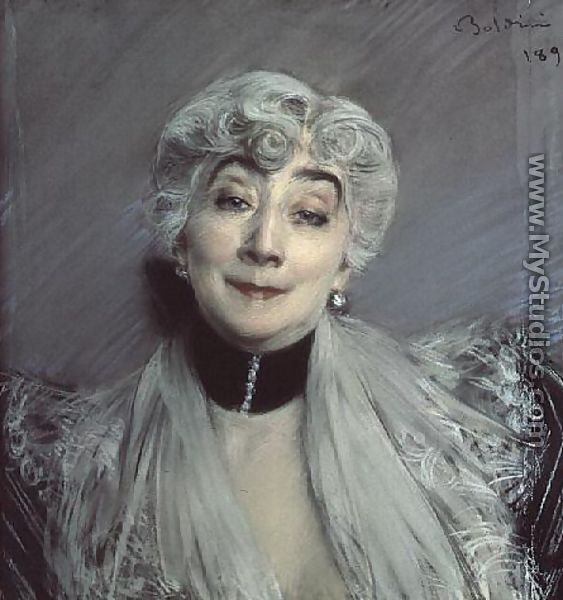 Portrait of the Countess de Martel de Janville, known as Gyp - Giovanni Boldini