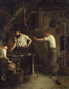 The Blacksmiths, Memory of Treport 1857 - François Bonvin