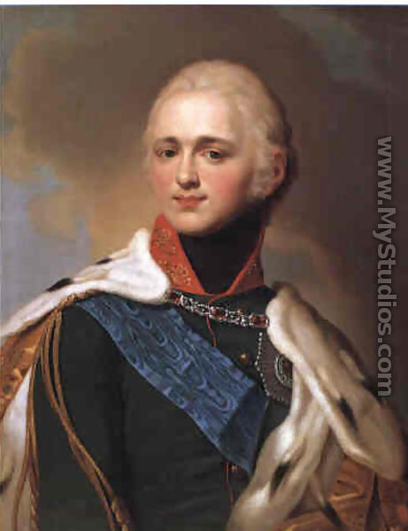 Portrait of Alexander I - Vladimir Lukich Borovikovsky