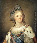 Portrait of Empress Maria Fyodorovna - Vladimir Lukich Borovikovsky