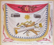 A masonic apron 1826 - Cornelis Borsteegh