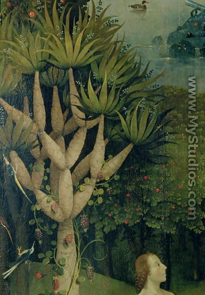 The Tree of the Knowledge of Good and Evil, detail from the right panel of The Garden of Earthly Delights, c.1500 - Hieronymous Bosch