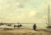 Low Tide Near Honfleur c.1864-66 - Eugène Boudin