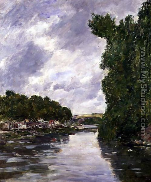 River near Abbeville 1894 - Eugène Boudin