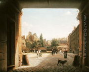 The Courtyard of the Institut de France, 1825-62 - Etienne Bouhot