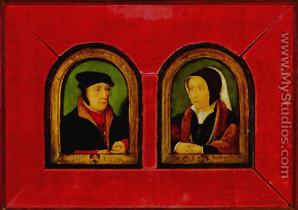 Portrait of husband and wife - Jean Bourdichon