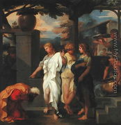 Abraham and the Three Angels - Sébastien Bourdon