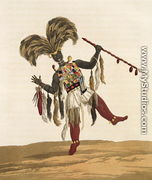 A Captain in his War Dress, from 'Mission from Cape Coast Castle to Ashantee',  1819 - Thomas Edward Bowdich