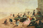 A Seaside Scene - Jane Maria Bowkett