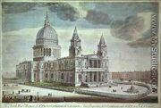 The North West Prospect of St Paul's Cathedral in London (1) - Thomas Bowles