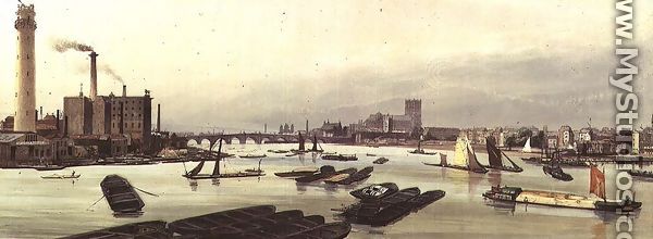 Shot Tower and Westminster, 1842 - Thomas Shotter Boys