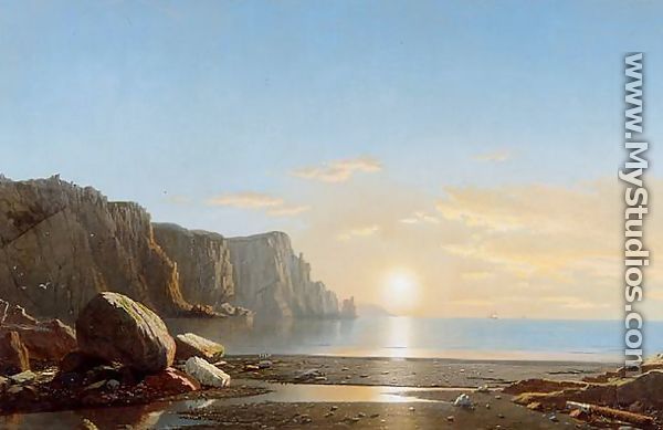 Sunset, The Coast of Labradore - William Bradford