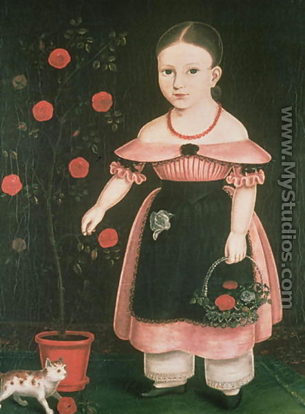 Little Girl in Lavender c.1840 - John Bradley