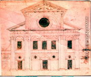 Design for the facade of a church - Donato Bramante