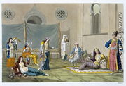 A Persian Harem, from 'Le Costume Ancien et Moderne' - G. Bramati