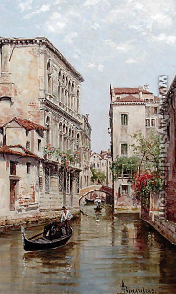 Gondolas on a Venetian Canal 