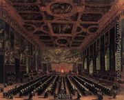The Sala del Maggior Consiglio, Doge's Palace 1758-63 - Antonio Diziani