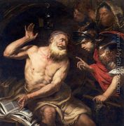 Diogenes and Alexander c 1650 - Giovanni Battista Langetti