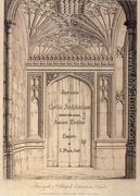 Specimens of Gothic Architecture (frontispiece) 1821-23 - Augustus Charles Pugin
