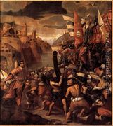 Conquest of Tyre c 1590 - Antonio da Vassilacchi