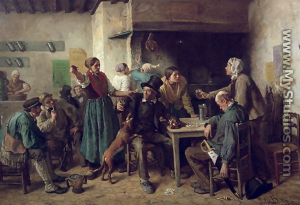 Wine Shop Monday, 1858 - Jules (Adolphe Aime Louis) Breton