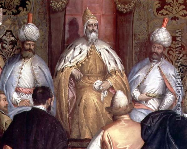 The Doge Marino Grimani (ruled 1595-1605) Receiving the Ambassador of Persia - Gabriele Caliari