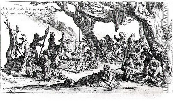 A Birth in a Gypsy Camp - Jacques Callot
